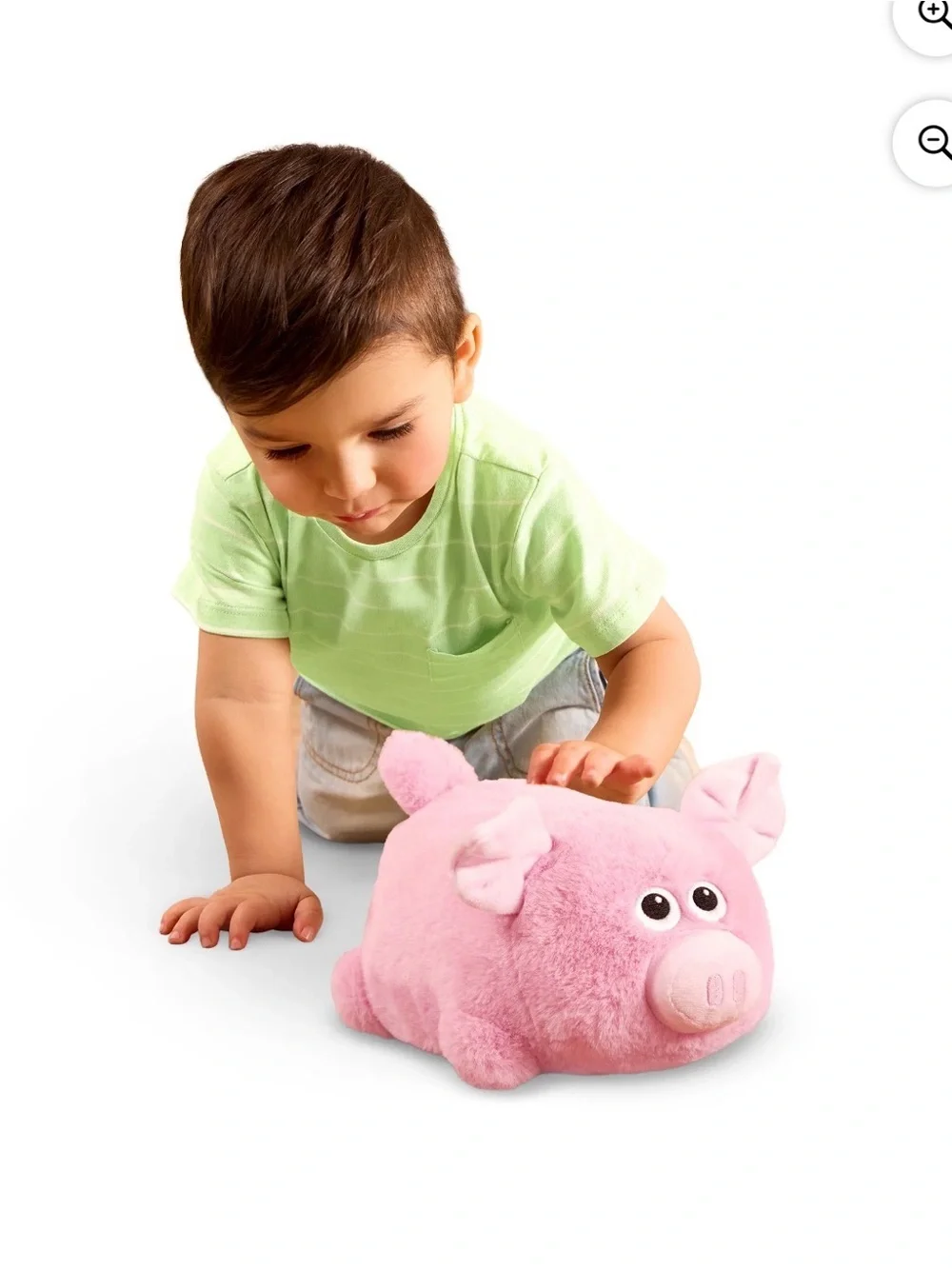 Battat Oink n’ Waddle Pig Interactive Plush Walking Stuffed Animal Toy